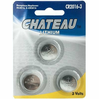Piles - Château - CR2016 - Format de 3 Chateau Manis Electronics Sensations plus
