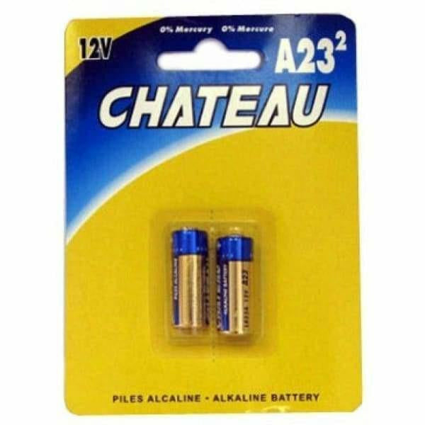 Piles - Château - Alkaline A23 - Format de 2 Chateau Manis Electronics Sensations plus