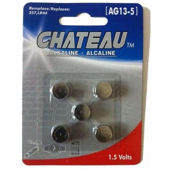 Piles - Chateau Alkaline - AG13-5 Chateau Manis Electronics Sensations plus