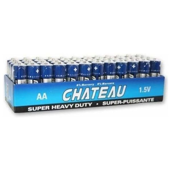 Piles - Château - Super Heavy Duty - Format de 48 Chateau Manis Electronics Sensations plus