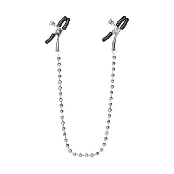 Pinces à Seins - CalExotics - Black Silver Beaded Nipple Clamps CalExotics Sensations plus