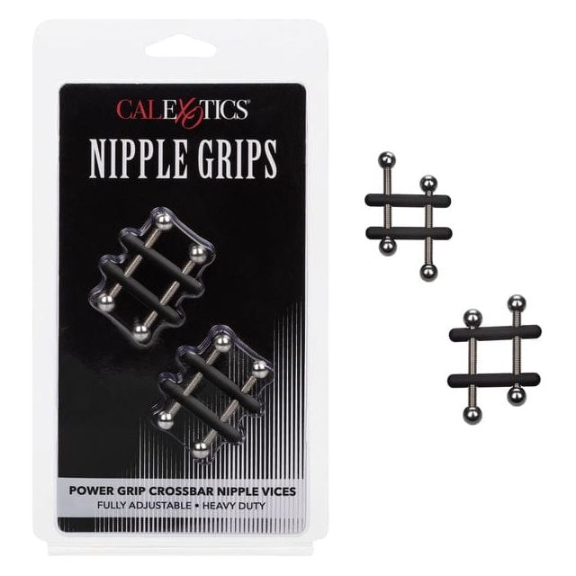 Pinces à Seins - CalExotics - Nipple Grips Power Grip Crossbar Nipple Vices CalExotics Sensations plus