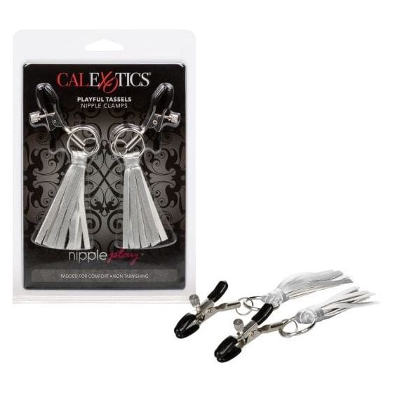 Pinces à Seins - CalExotics - Nipple Play Playful Tassels Nipple Clamps CalExotics Sensations plus