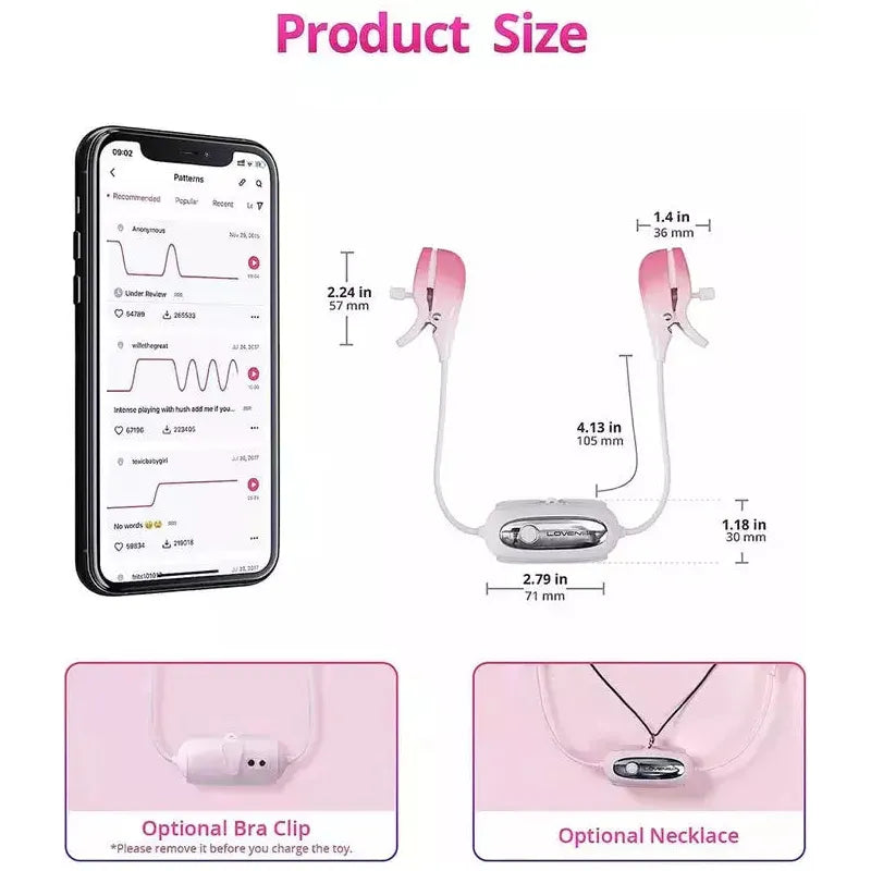 Pinces à Seins - Lovense - Gemini Lovense Sensations plus