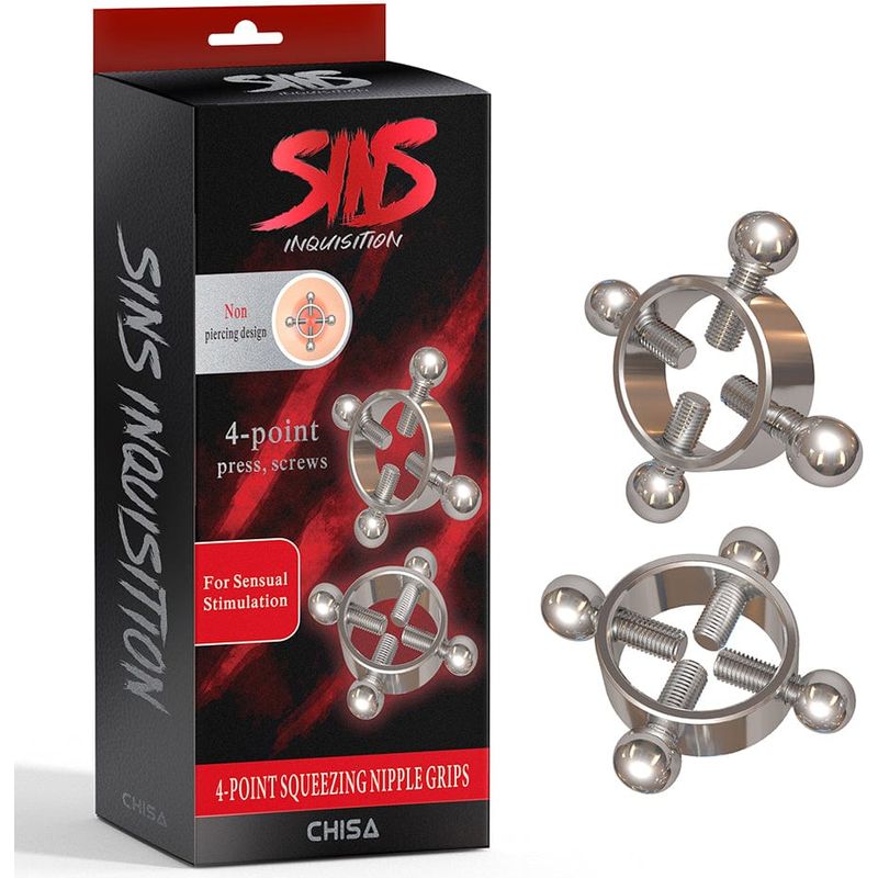 Pinces à Seins - Sins Inquisition - 4-Point Squeezing Nipple Grips Sins Inquisition Sensations plus