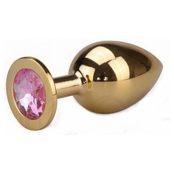 Plug Anal - Acier Inoxydable Or - Format Large Lovetoy Sensations plus