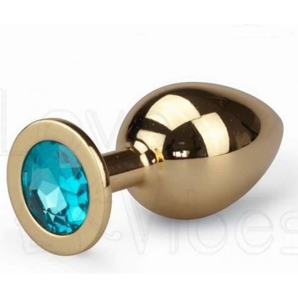 Plug Anal - Acier Inoxydable Or - Format Large Lovetoy Sensations plus