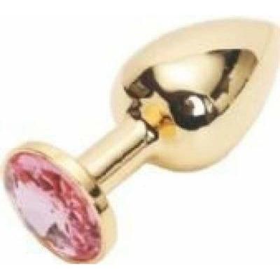 Plug Anal - Acier Inoxydable Or - Format Petit Lovetoy Sensations plus