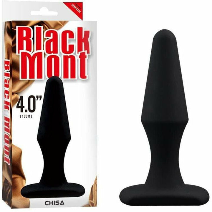 Plug Anal - Black Mont - Medium Silicone Plug Black Mont Sensations plus