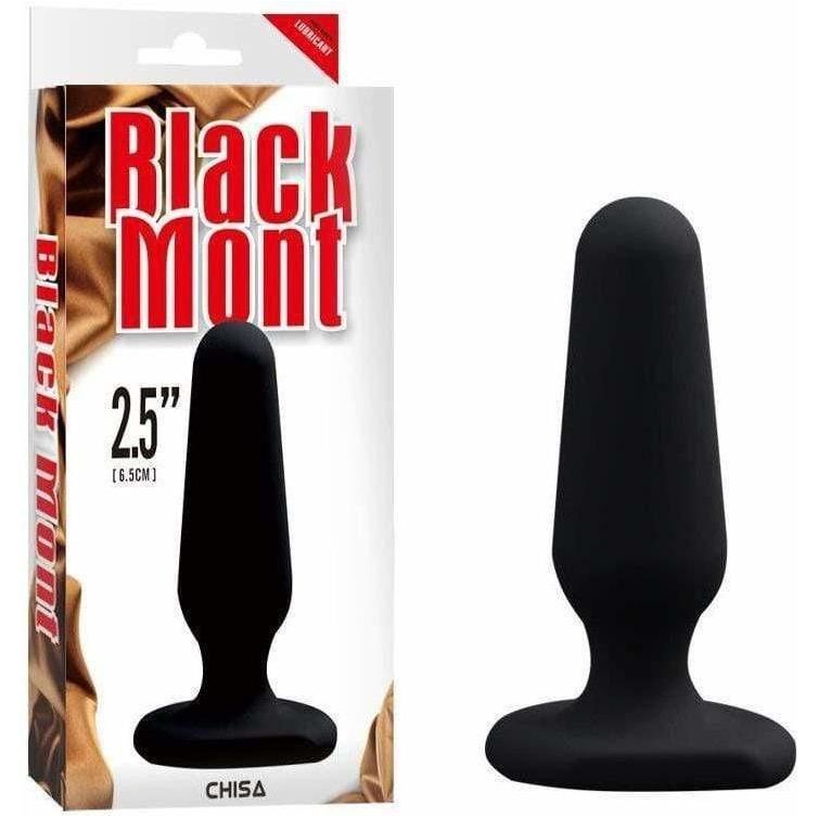Plug Anal - Black Mont - Small Silicone Plug Black Mont Sensations plus