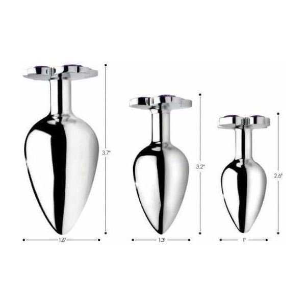 Plug Anal - Booty Sparks - Ensemble Avec Diamants en Fleur XR brands Sensations plus