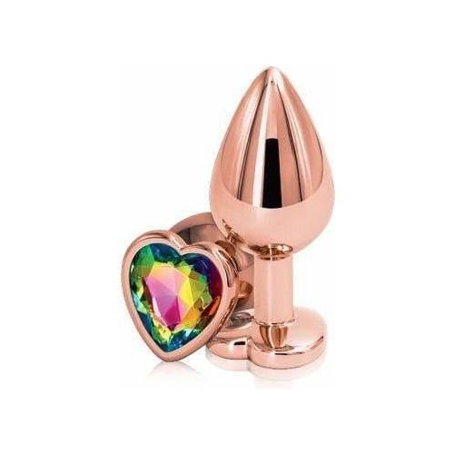 Plug Anal - Rear Assets - Medium Rose Or Avec Coeur NS Novelties Sensations plus