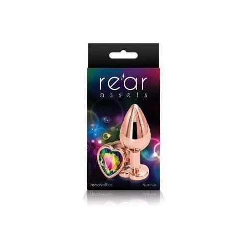 Plug Anal - Rear Assets - Medium Rose Or Avec Coeur NS Novelties Sensations plus
