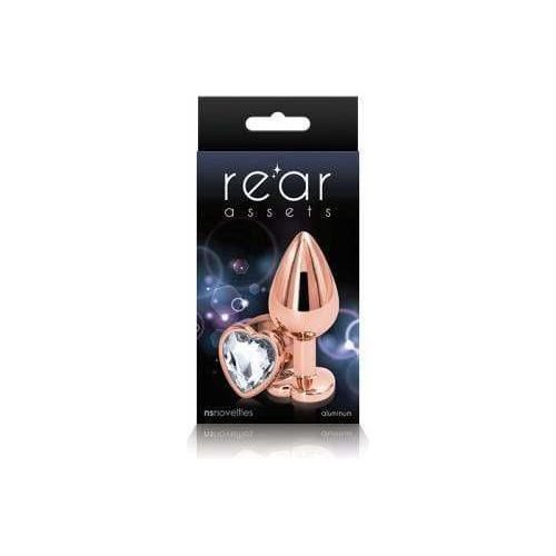 Plug Anal - Rear Assets - Medium Rose Or Avec Coeur NS Novelties Sensations plus
