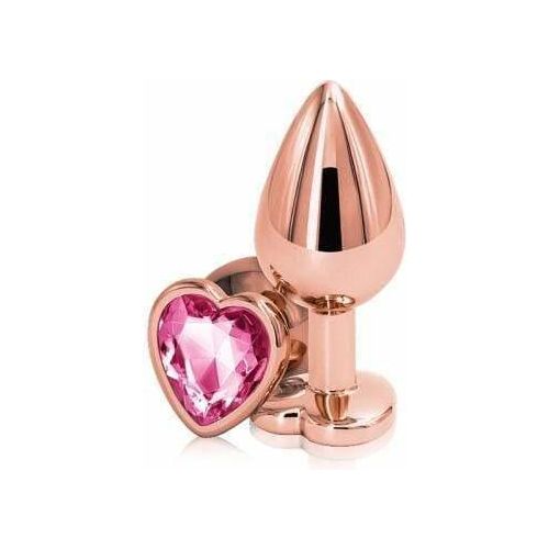 Plug Anal - Rear Assets - Medium Rose Or Avec Coeur NS Novelties Sensations plus