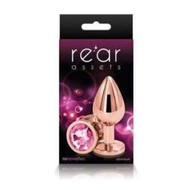 Plug Anal - Rear Assets - Medium Rose Or NS Novelties Sensations plus
