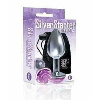 Plug anal - The Silver Starter - Fleur format petit Icon brands Sensations plus