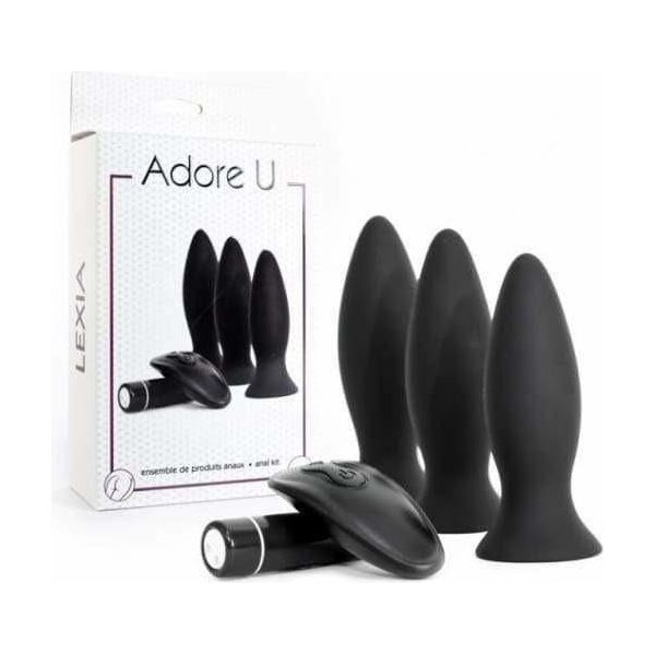 Plugs Anals Rechargeables - Adore U - Lexia - Ensemble de 3 Adore U Sensations plus