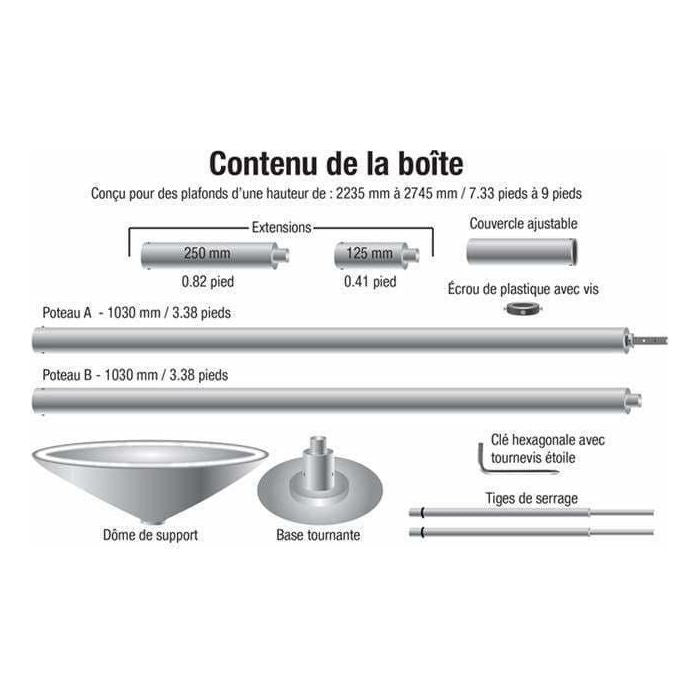 Pole Dancing - Superstar Pole - Pole de Dance Professionnel Vivilo Sensations plus