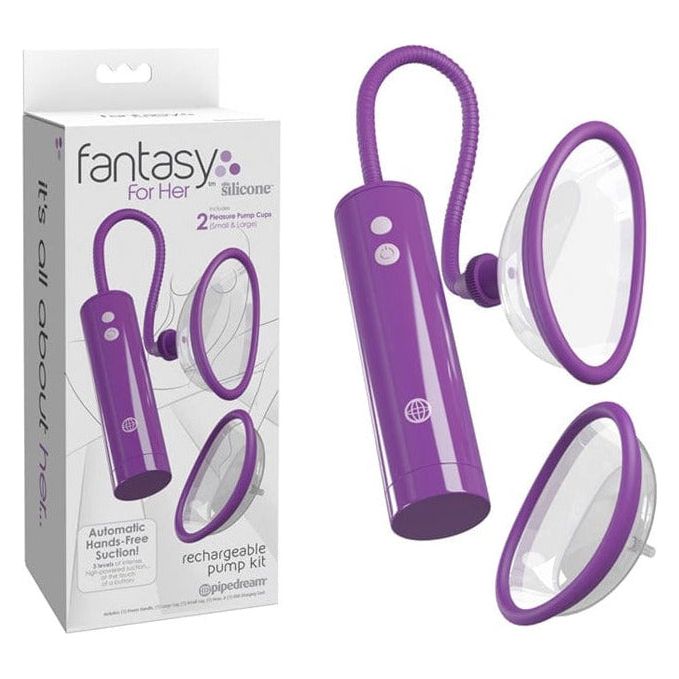 Pompe à Seins  - Fantasy For Her - Rechargeable Pump Kit Pipedream Sensations plus