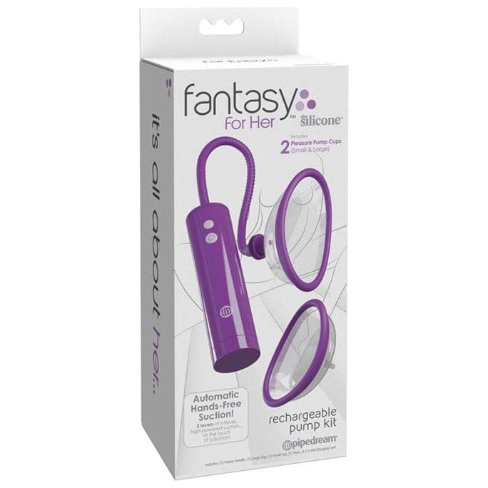 Pompe à Seins  - Fantasy For Her - Rechargeable Pump Kit Pipedream Sensations plus