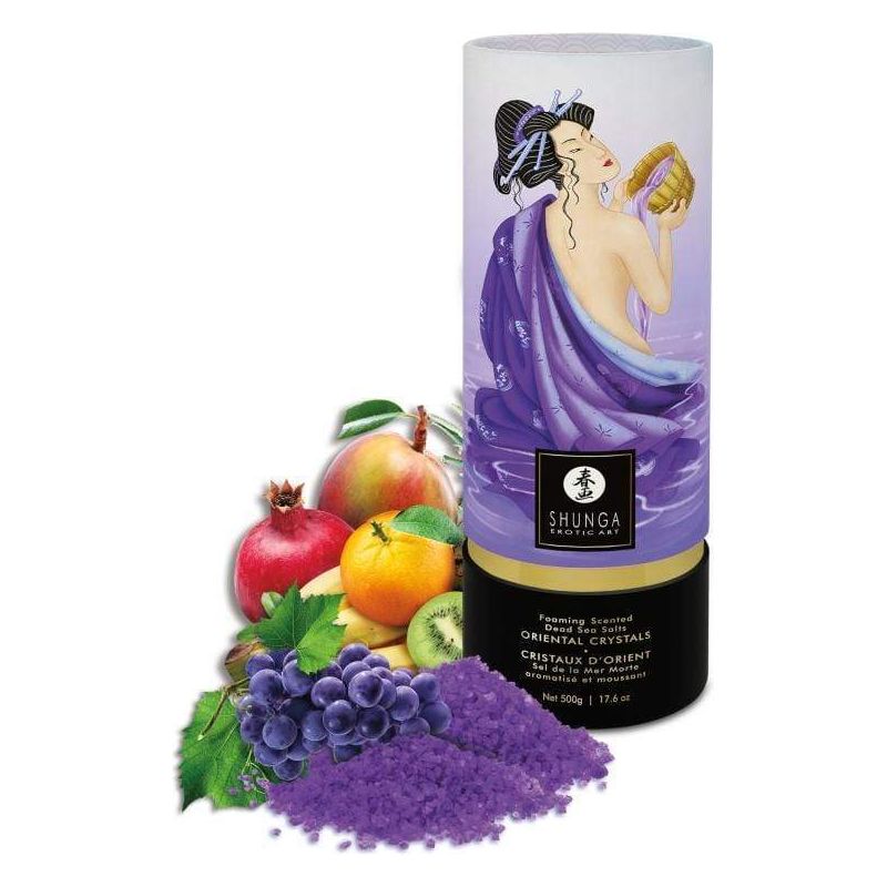 Produit de bain - Shunga - Cristaux D'orient - Sel de la mer morte Shunga Sensations plus