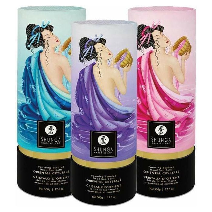 Produit de bain - Shunga - Cristaux D'orient - Sel de la mer morte Shunga Sensations plus