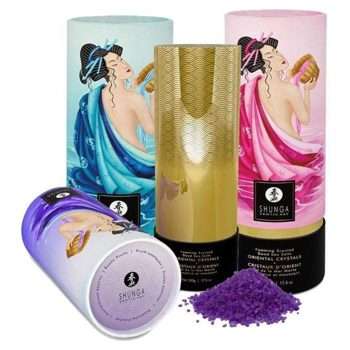 Produit de bain - Shunga - Cristaux D'orient - Sel de la mer morte Shunga Sensations plus