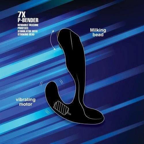 Stimulateur de Prostate Vibrant - Alpha-Pro - 7X P-Bender Bendable Alpha Pro Sensations plus