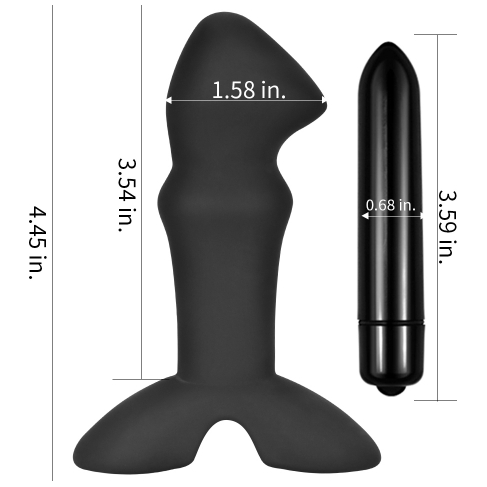 Stimulateur de Prostate Vibrant - Anal Indulgence - Silicone Prostate Stud Anal Indulgence Sensations plus