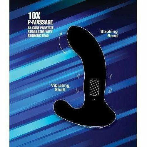 Stimulateur de Prostate Vibrant - Alpha Pro - 10X P-Massage Silicone Prostate Stimulator with Stroking Bead Alpha Pro Sensations plus