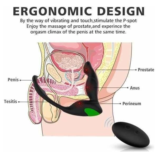 Stimulateur de Prostate Vibrant - Adore U Höm - Avec Anneaux Adore U Sensations plus