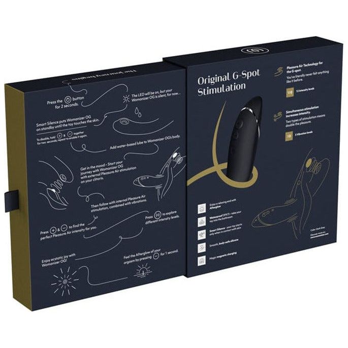 Vibrateur à Succion et Point G - Womanizer - OG point G Womanizer Sensations plus