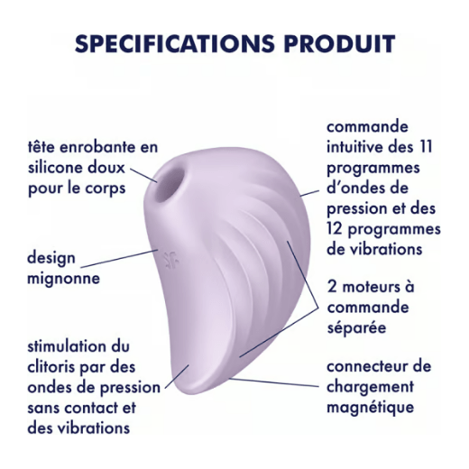 Vibrateur à Succion - Satisfyer - Pearl Diver Satisfyer Sensations plus