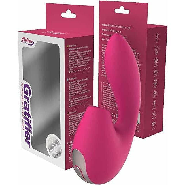 Vibrateur à Succion - Sublime - Sublime Gratifier G-Spot Vibe with Air Suction Our Erotic Journey Sensations plus