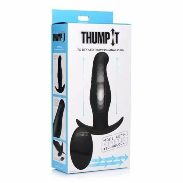 Stimulateur de Prostate Vibrant - Thump It - Rippled  Thumping Anal Plug Thump It Sensations plus