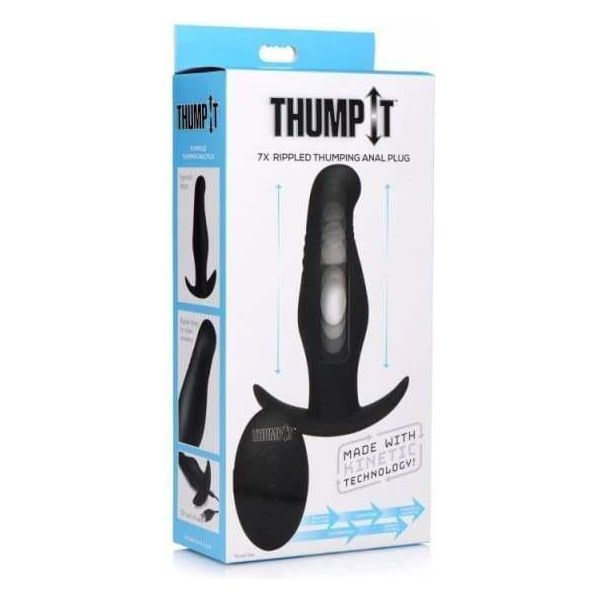 Stimulateur de Prostate Vibrant - Thump It - Rippled  Thumping Anal Plug Thump It Sensations plus