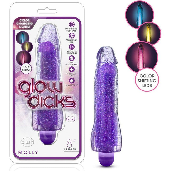 Vibrateur - Blush - Glow Dicks Molly Blush Novelties Sensations plus