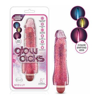 Vibrateur - Blush - Glow Dicks Molly Blush Novelties Sensations plus