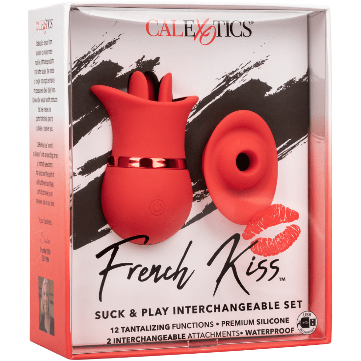 Vibrateur - Calexotics - French Kiss Suck & Play Interchangeable Set CalExotics Sensations plus