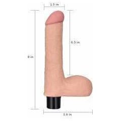Vibrateur - Real Softee - 8 pouces avec testicules Reel Softee Sensations plus