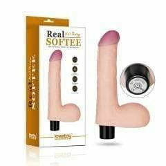 Vibrateur - Real Softee - 8 pouces avec testicules Reel Softee Sensations plus
