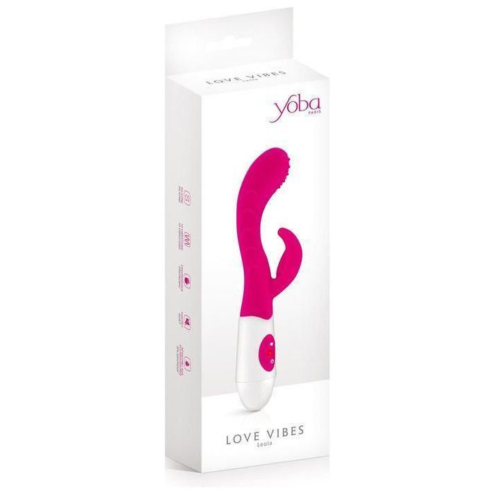 Vibrateur rabbit avec stries et picots - Yoba Paris - Leola Yoba Paris Sensations plus
