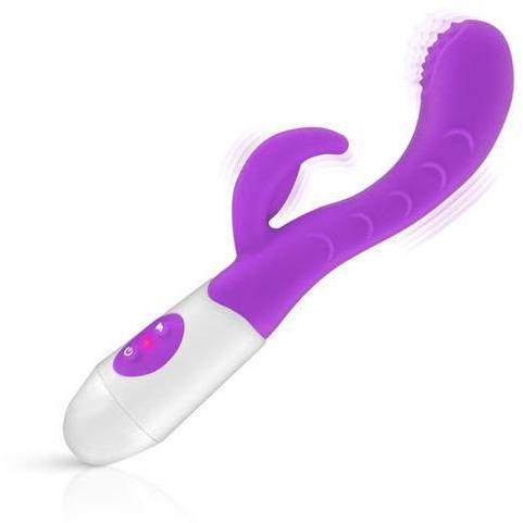 Vibrateur rabbit avec stries et picots - Yoba Paris - Leola Yoba Paris Sensations plus