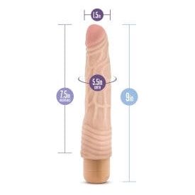 Vibrateur Réaliste - Dr.Skin - Cock Vibe 3 Blush Novelties Sensations plus