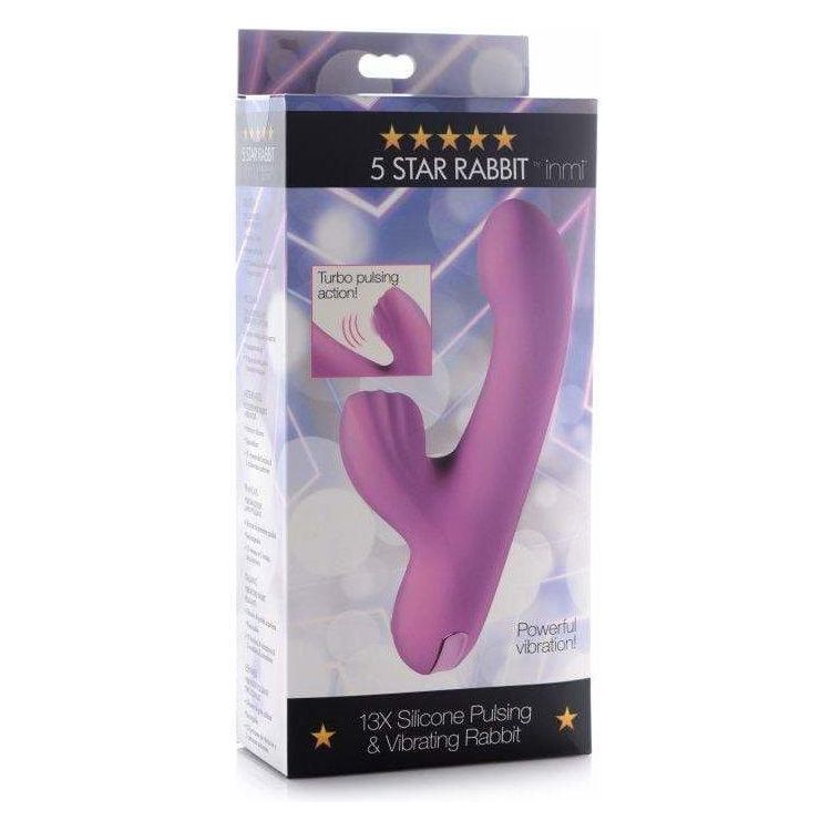 Vibrateur - Shegasm - 5 Star Rabbit 13X Silicone Pulsing & Vibrating Rabbit Shegasm Sensations plus