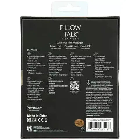 Vibromasseur - Pillow Talk Secrets - Pleasure Wand Pillow Talk Sensations plus