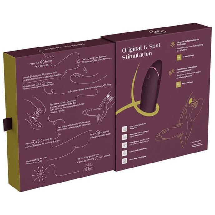 Vibrateur à Succion et Point G - Womanizer - OG point G Womanizer Sensations plus